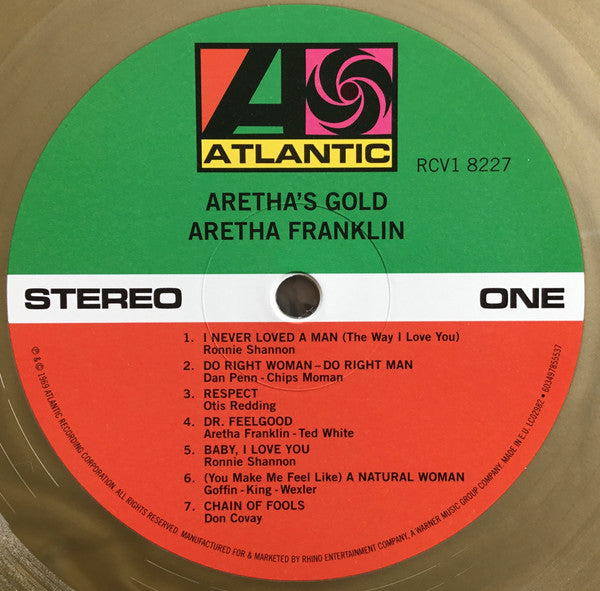 Aretha Franklin : Aretha&#39;s Gold (LP, Comp, Ltd, RE, Gol)