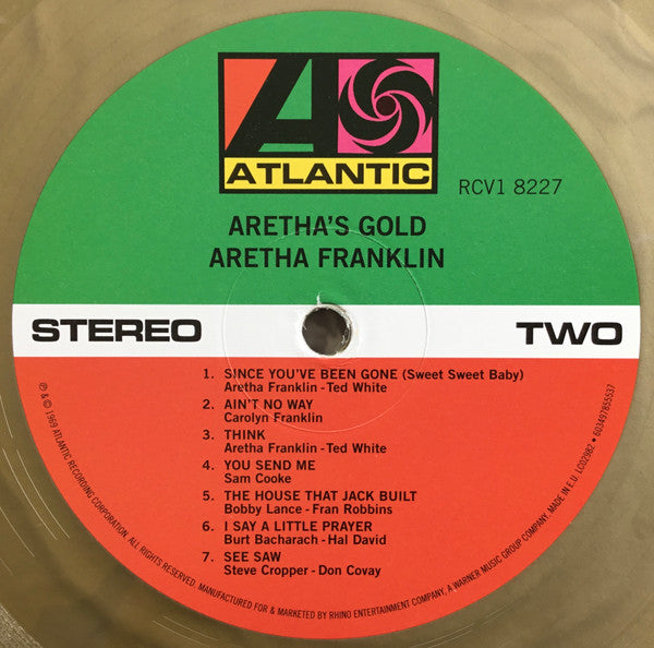 Aretha Franklin : Aretha&#39;s Gold (LP, Comp, Ltd, RE, Gol)