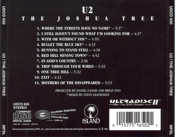 U2 : The Joshua Tree (CD, Album, RE, RM, 24k)