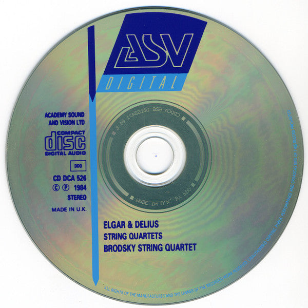 Sir Edward Elgar, Frederick Delius - Brodsky Quartet : String Quartets (CD, RE)