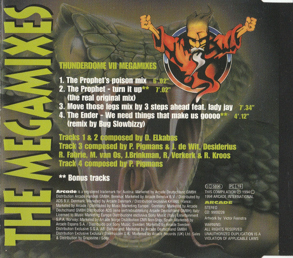 Various : Thunderdome VII - The Megamixes (CD, P/Mixed)