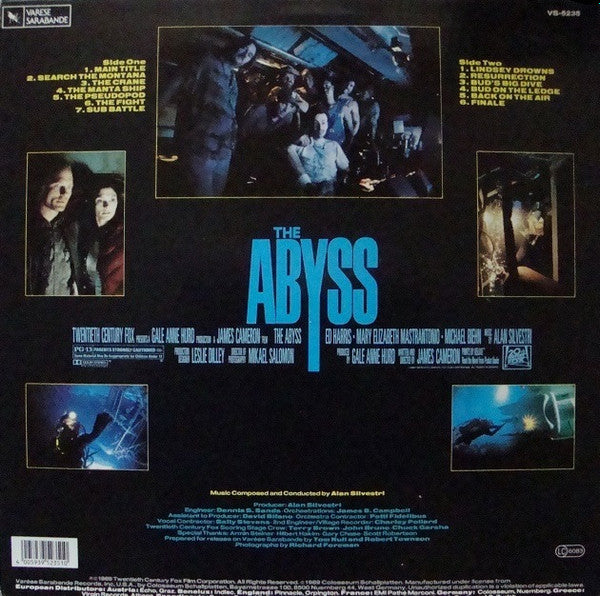 Alan Silvestri : The Abyss (Original Soundtrack) (LP, Album)