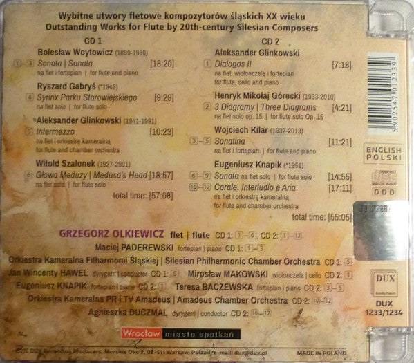 Grzegorz Olkiewicz : Wybitne Utwory Fletowe Kompozytorów Śląskich XX Wieku (CD, Album, 2CD)