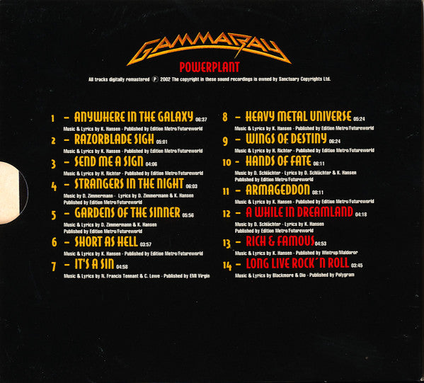 Gamma Ray : Powerplant (CD, Album, Ltd, RE, RM, Dig)