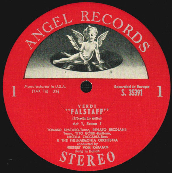 Verdi* - Philharmonia Orchestra And Chorus*, Herbert von Karajan : Falstaff (3xLP, Scr + Box, Album)