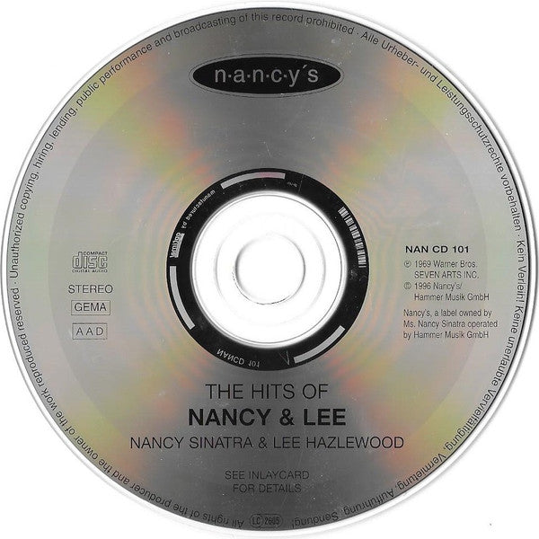 Nancy Sinatra &amp; Lee Hazlewood : The Hits Of Nancy &amp; Lee (CD, Album, RE)