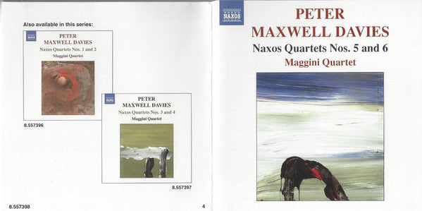 Peter Maxwell Davies, Maggini Quartet* : Naxos Quartets Nos. 5 And 6 (CD, Album)