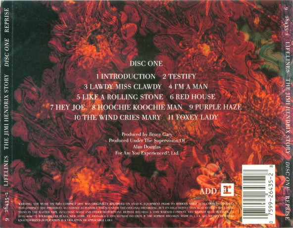 Jimi Hendrix : Lifelines: The Jimi Hendrix Story (Box, Comp + 3xCD, Comp + CD, Album)