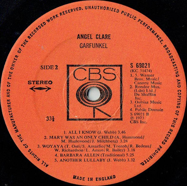 Garfunkel* : Angel Clare (LP, Album)