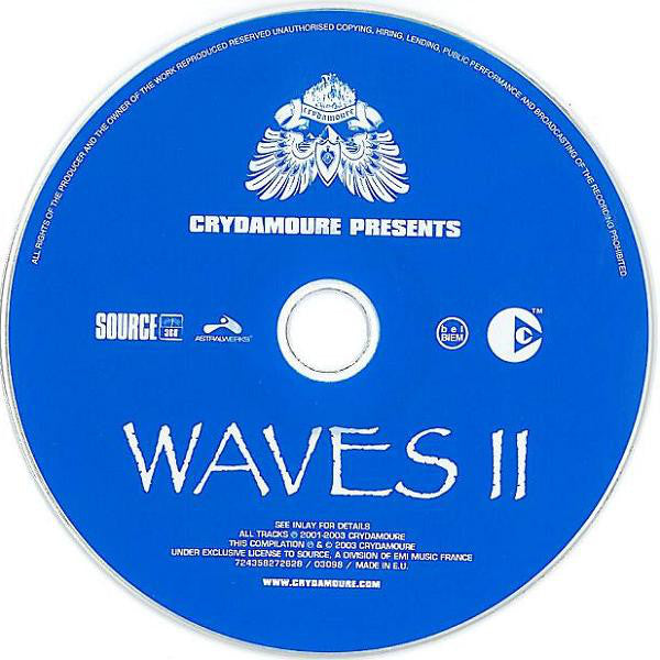 Various : Crydamoure Presents Waves II (CD, Comp, Copy Prot., Mixed)