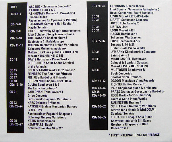 Various : Decca Sound - The Piano Edition (55xCD, Album, Mono, RE, RM, Car + Box, Comp, Ltd)