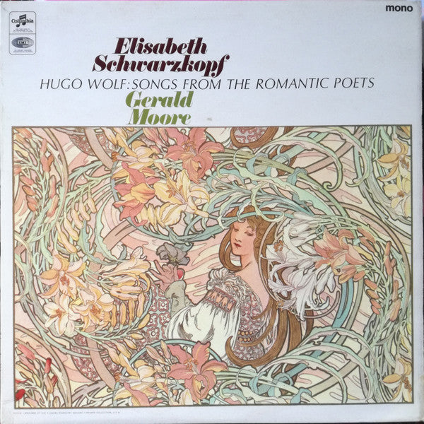 Hugo Wolf, Elisabeth Schwarzkopf, Gerald Moore : Songs From The Romantic Poets (LP, Album, Mono)