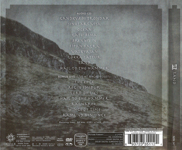 Týr : Land (CD, Album + DVD-V + Ltd, Dig)