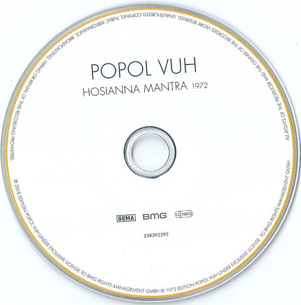 Popol Vuh : Hosianna Mantra (CD, Album, RE, RM, Dig)