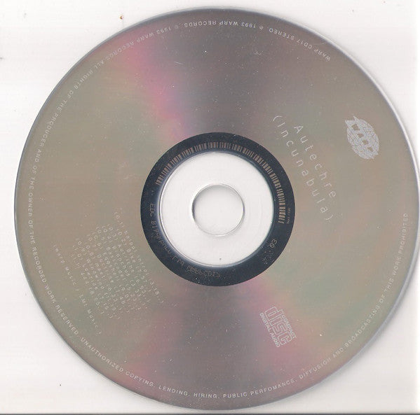 Autechre : Incunabula (CD, Album, RE)