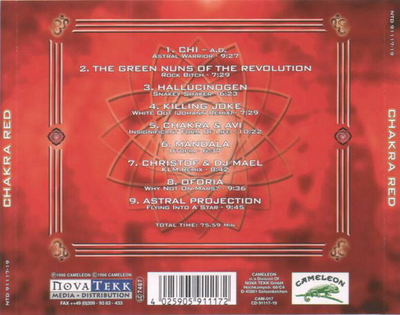 Various : Chakra Red - A Psychedelic Trance Compilation Vol. 1 (CD, Comp)