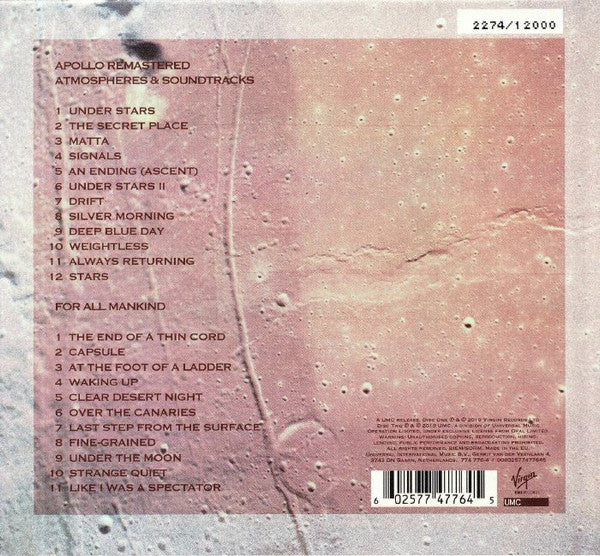 Brian Eno With Daniel Lanois &amp; Roger Eno : Apollo: Atmospheres &amp; Soundtracks (Extended Edition) (CD, Album, RE, RM + CD, Album + Num, Ext)