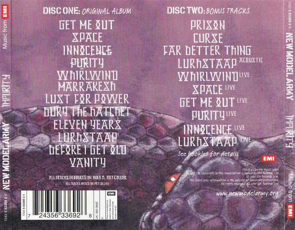 New Model Army : Impurity (2xCD, Album, RE, RM)