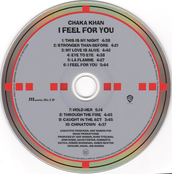 Chaka Khan : I Feel For You (CD, Album, RE)