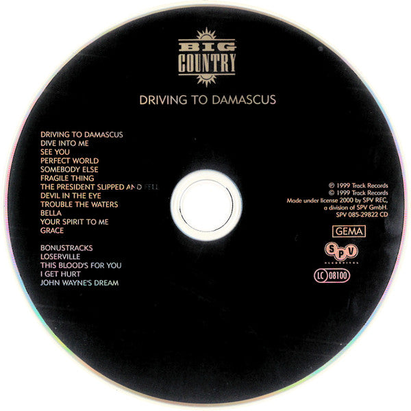 Big Country : Driving To Damascus (CD, Album)