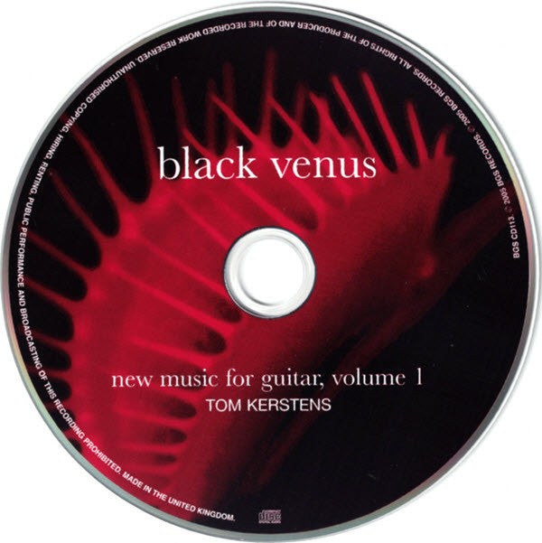 Tom Kerstens : Black Venus - New Music For Guitar, Volume 1 (CD)