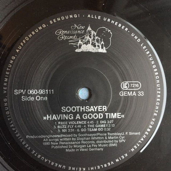 Soothsayer (3) : Have A Good Time (LP, Album)