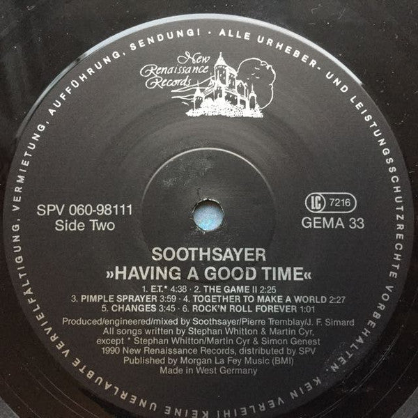 Soothsayer (3) : Have A Good Time (LP, Album)