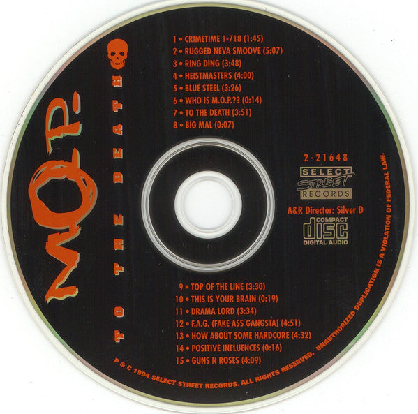 M.O.P. : To The Death (CD, Album)