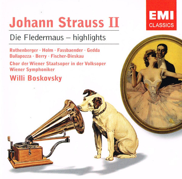 Johann Strauss II* :  Chor Der Wiener Staatsoper In Der Volksoper*, Wiener Symphoniker, Willi Boskovsky : Die Fledermaus - Highlights (CD, Album, RE, RM)