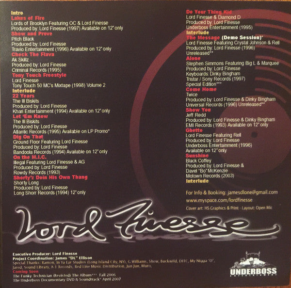 Lord Finesse : Rare &amp; Unreleased (CD, Comp)