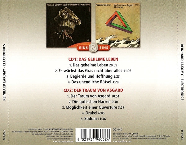 Reinhard Lakomy : Electronics (2xCD, Comp)