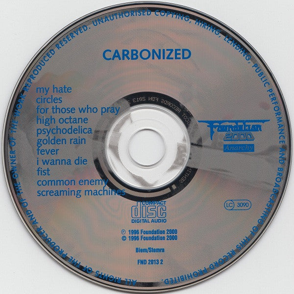 Carbonized : Screaming Machines (CD, Album)