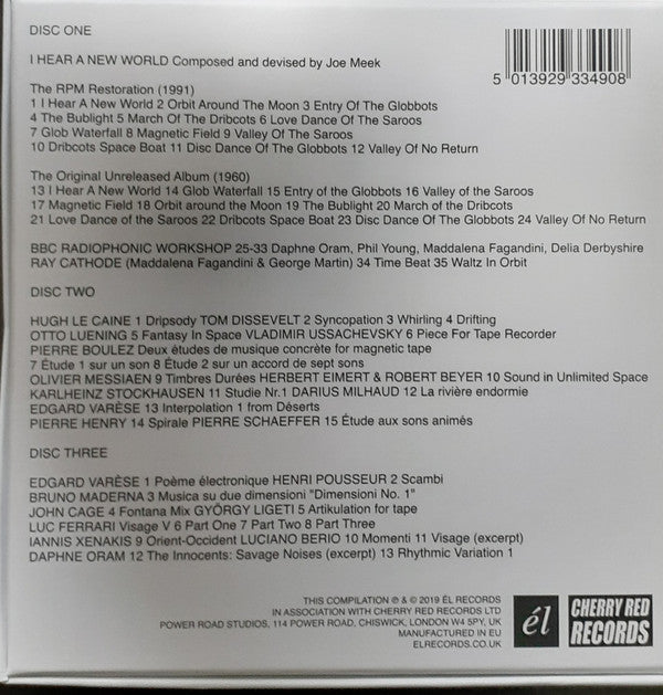 Joe Meek : I Hear A New World. An Outer Space Music Fantasy By Joe Meek (The Pioneers Of Electronic Music) (CD, Album, RE, RM + 2xCD, Comp + Box, Comp)