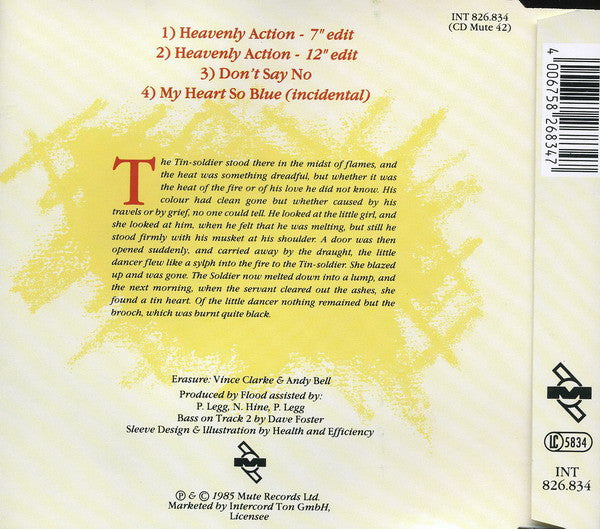 Erasure : Heavenly Action (CD, Single, RE)