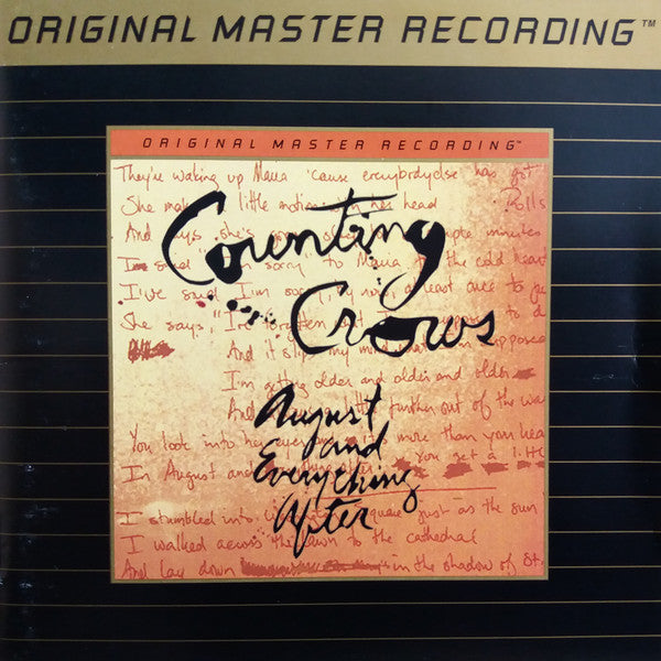 Counting Crows : August And Everything After (CD, Album, RM)
