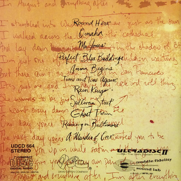 Counting Crows : August And Everything After (CD, Album, RM)