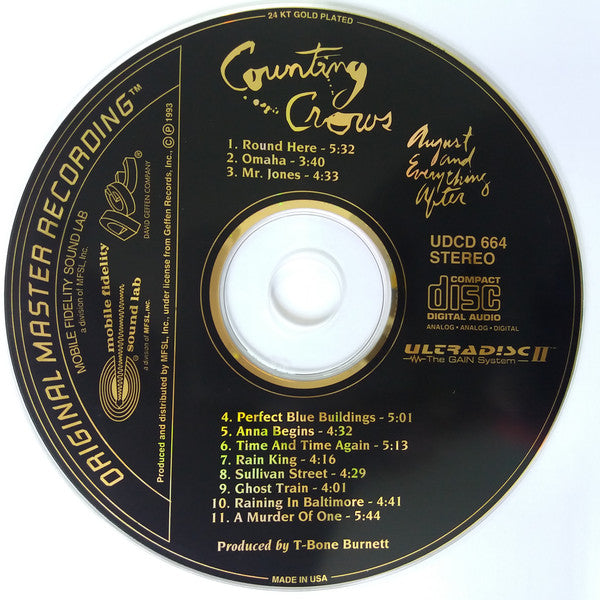 Counting Crows : August And Everything After (CD, Album, RM)