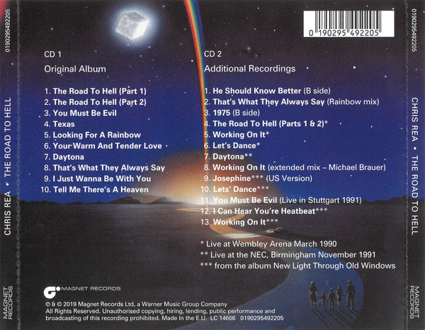 Chris Rea : The Road To Hell (CD, Album, RE, RM + CD, Comp, RM)