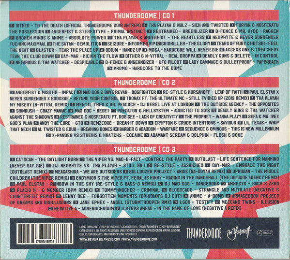 Various : Thunderdome 2019 (3xCD, Comp)