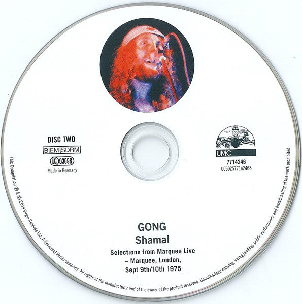 Gong : Shamal (CD, Album, RE, RM + CD + Dlx, Dig)