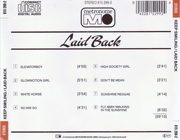 Laid Back : ...Keep Smiling (CD, Album, Bla)