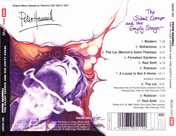 Peter Hammill : The Silent Corner And The Empty Stage (CD, Album, RE, RM, RP)