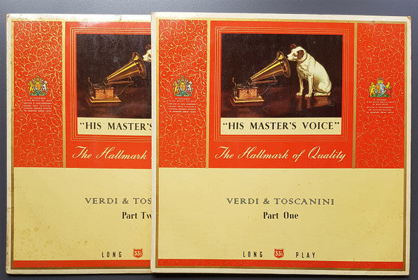 Arturo Toscanini : Verdi &amp; Toscanini (2xLP, Mono)
