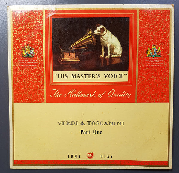 Arturo Toscanini : Verdi &amp; Toscanini (2xLP, Mono)