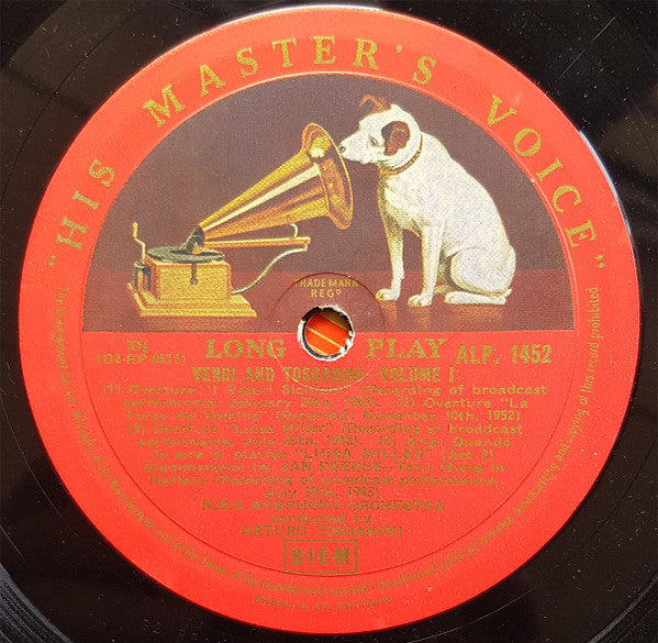 Arturo Toscanini : Verdi &amp; Toscanini (2xLP, Mono)