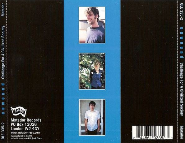 Unwound : Challenge For A Civilized Society (CD, Album)