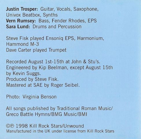 Unwound : Challenge For A Civilized Society (CD, Album)