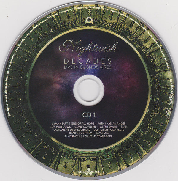 Nightwish : Decades (Live In Buenos Aires) (2xCD, Album, Ltd, Dig)
