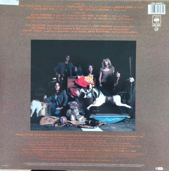 Aerosmith : Toys In The Attic (LP, Album, RE)