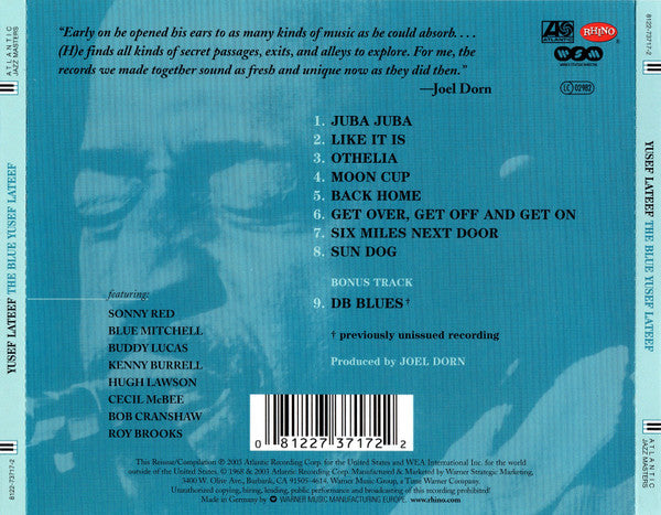 Yusef Lateef : The Blue Yusef Lateef (CD, Album, RE, RM)